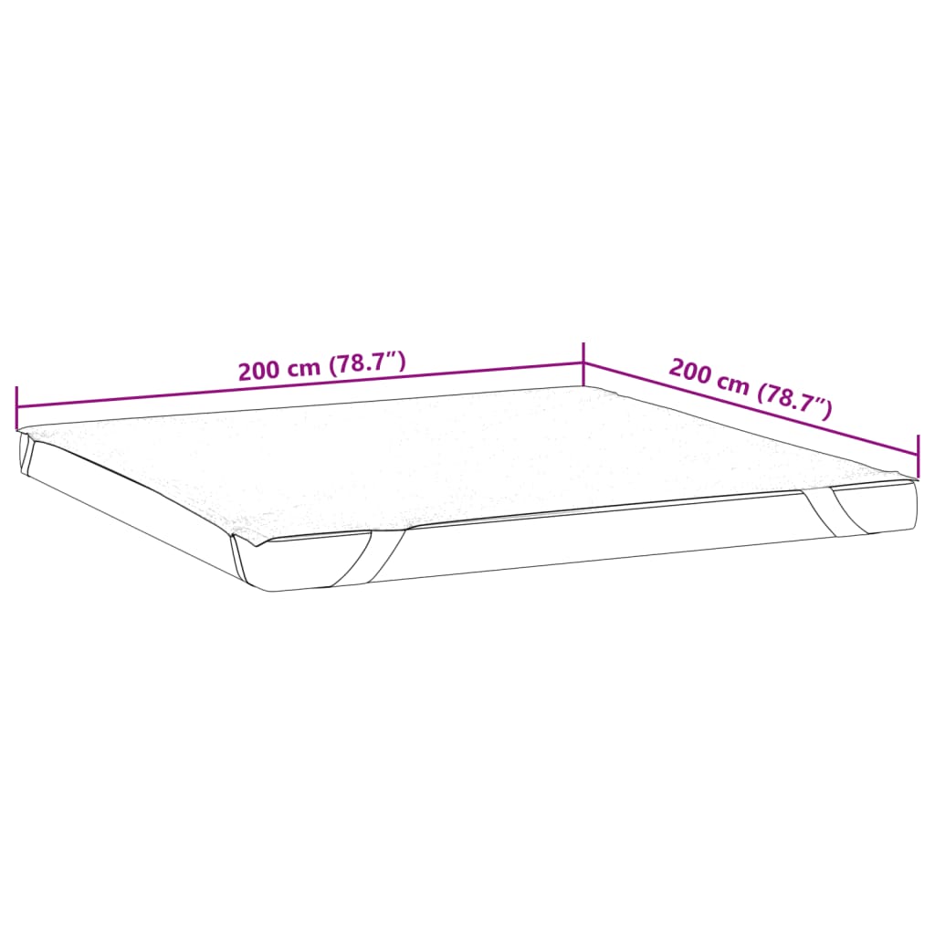 Matratzenschoner Weiß 200x200 cm Wasserdicht