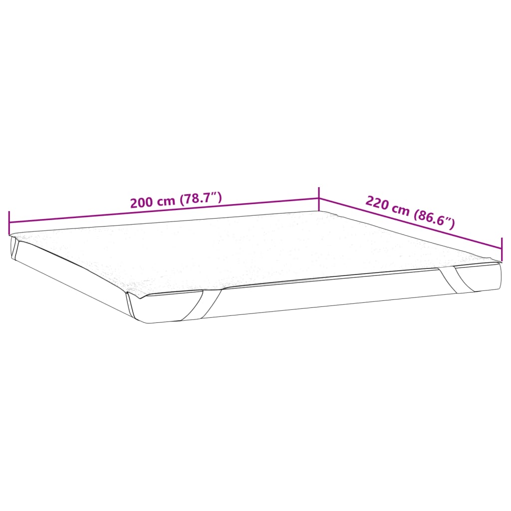 Matratzenschoner Weiß 200x220 cm Wasserdicht