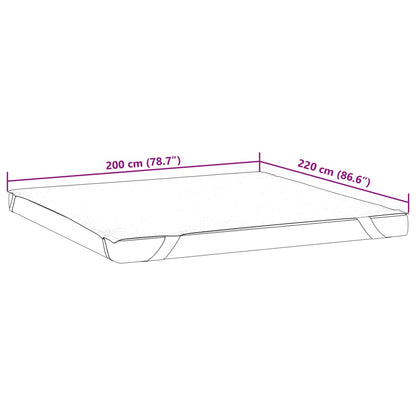 Matratzenschoner Weiß 200x220 cm Wasserdicht