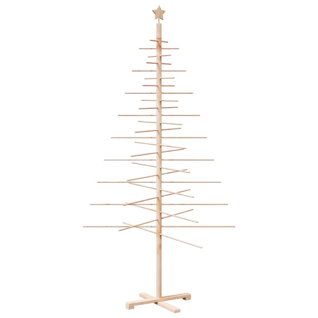 Weihnachtsbaum Holz zum Schmücken 210 cm Massivholz Kiefer