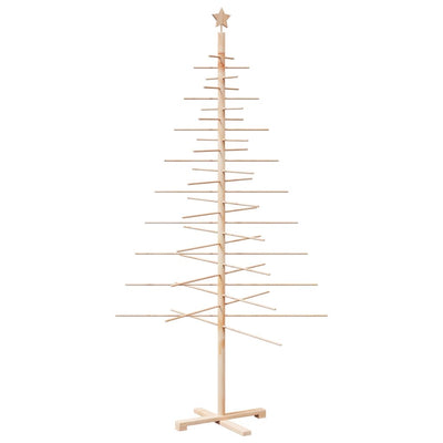 Weihnachtsbaum Holz zum Schmücken 210 cm Massivholz Kiefer