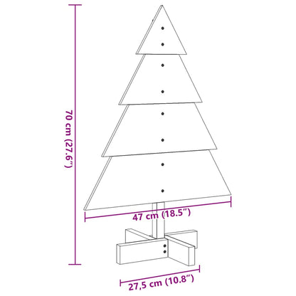 Weihnachtsbaum Holz zum Schmücken 70 cm Massivholz