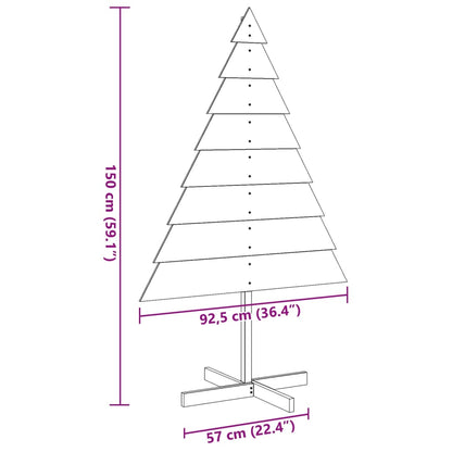 Weihnachtsbaum zum Schmücken 150 cm Massivholz