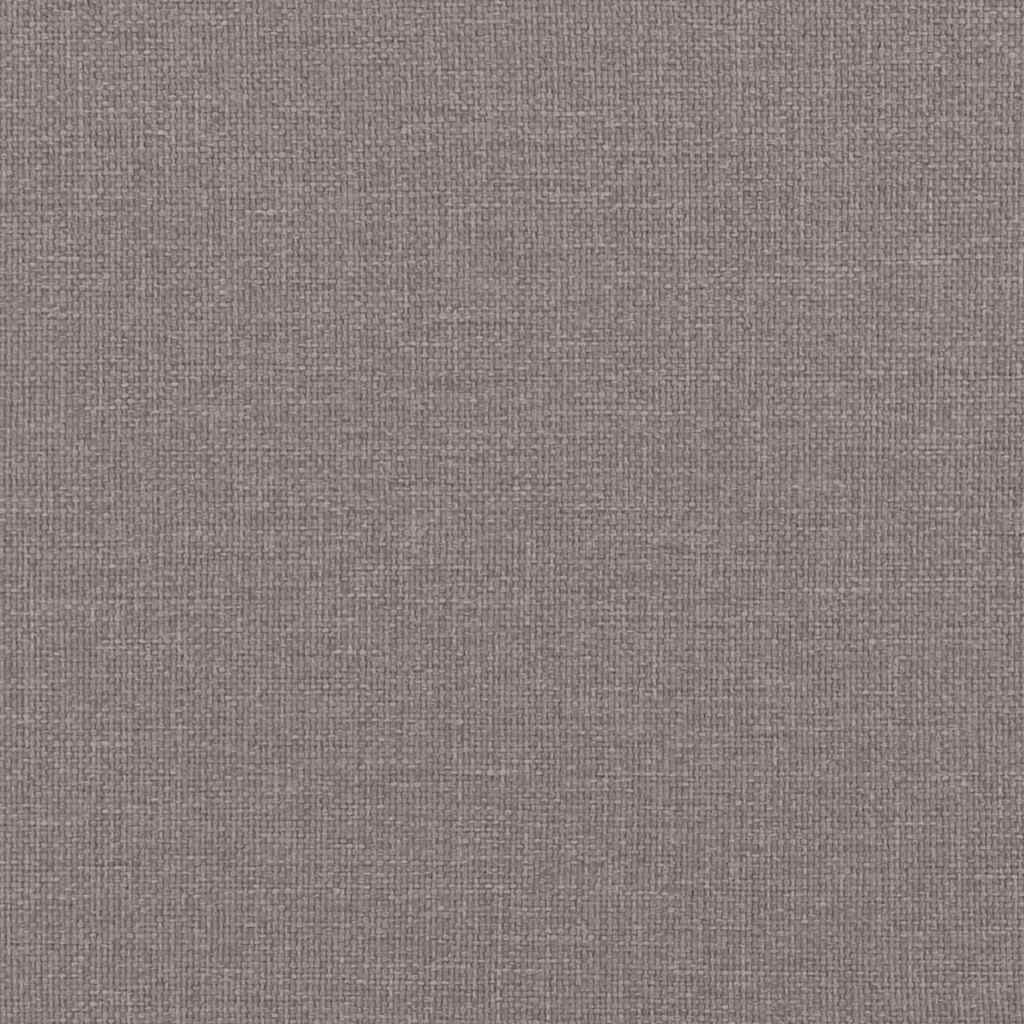 Ottoman-Bett ohne Matratze Taupe 120x200 cm Stoff