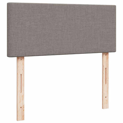 Ottoman-Bett mit Matratze Taupe 120x190 cm Stoff