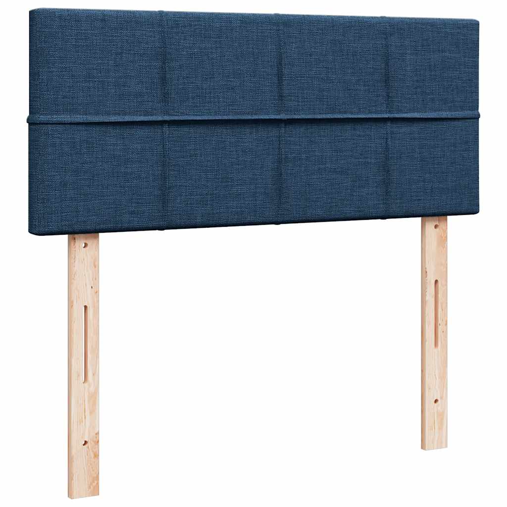 Ottoman-Bett mit Matratze Blau 120x190 cm Stoff