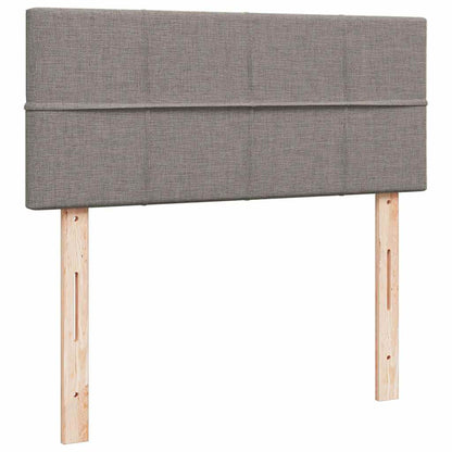 Ottoman-Bett mit Matratze Taupe 120x200 cm Stoff