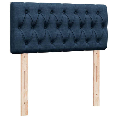 Ottoman-Bett mit Matratze Blau 100x200 cm Stoff