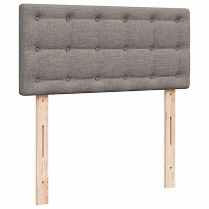 Ottoman-Bett mit Matratze Taupe 100x200 cm Stoff