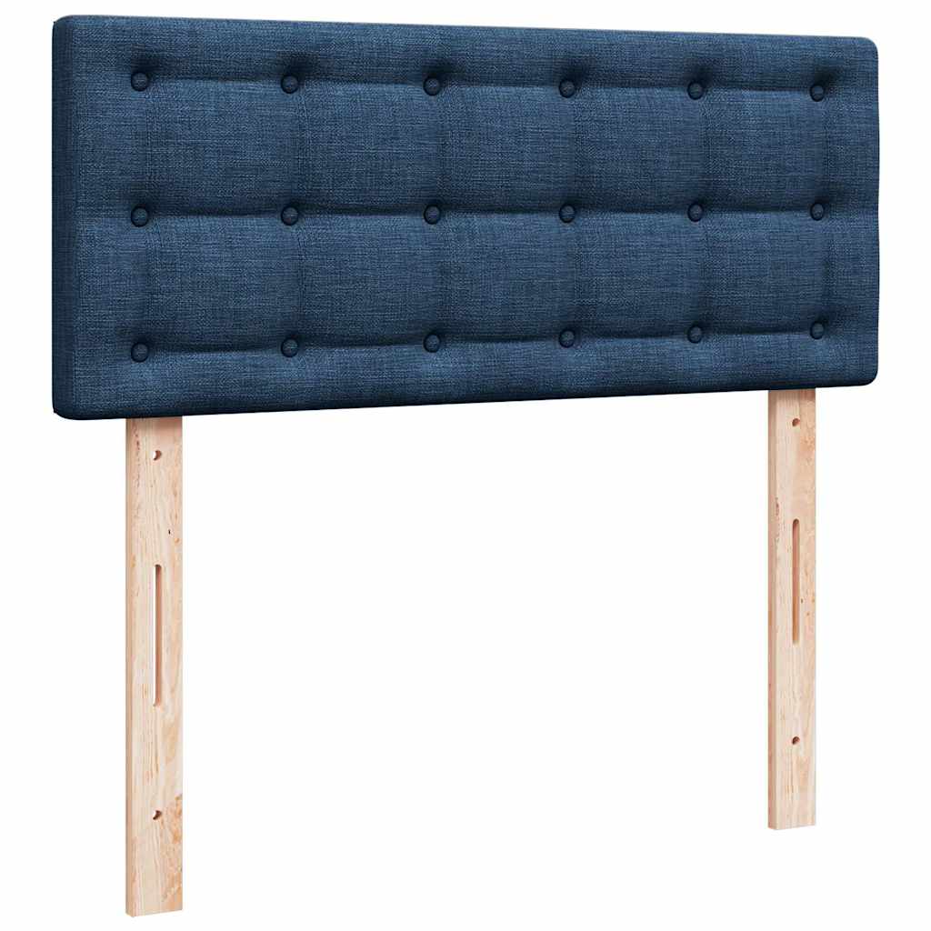 Ottoman-Bett mit Matratze Blau 120x200 cm Stoff