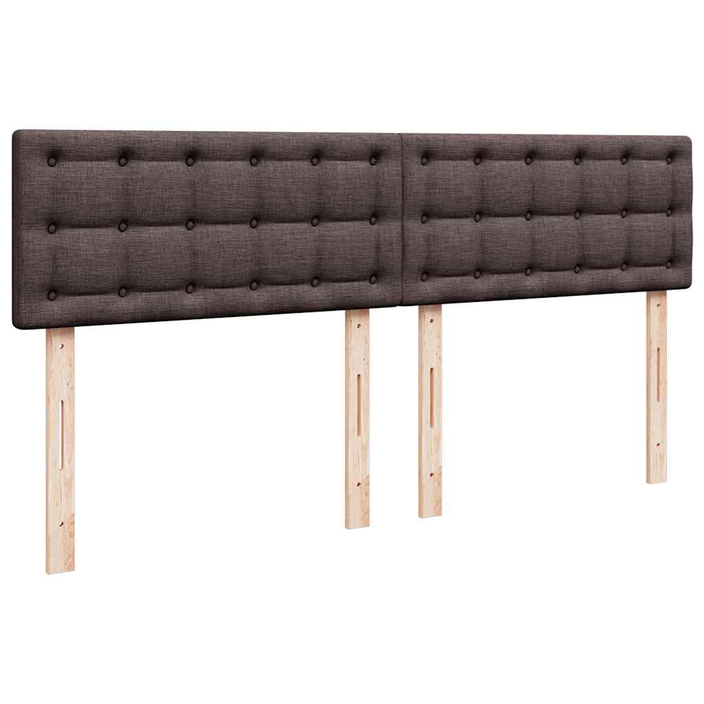 Ottoman-Bett mit Matratze Dunkelbraun 160x200 cm Stoff