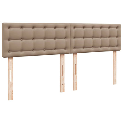 Ottoman-Bett mit Matratze Cappuccino-Braun 180x200cm Kunstleder