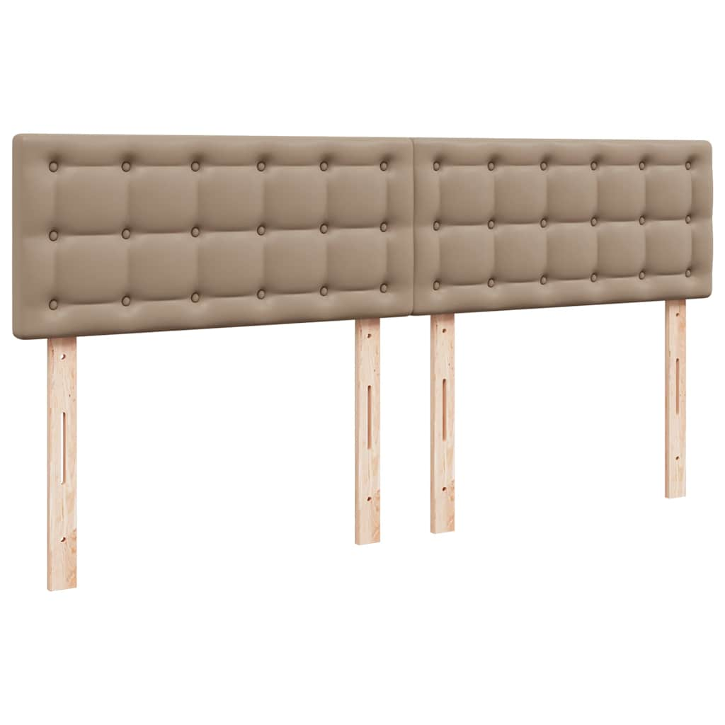 Ottoman-Bett mit Matratze Cappuccino 200x200cm Kunstleder