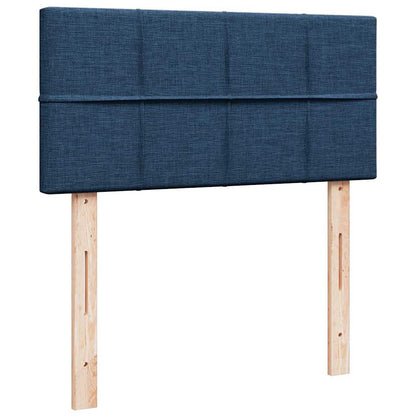 Ottoman-Bett mit Matratze Blau 90x190 cm Stoff