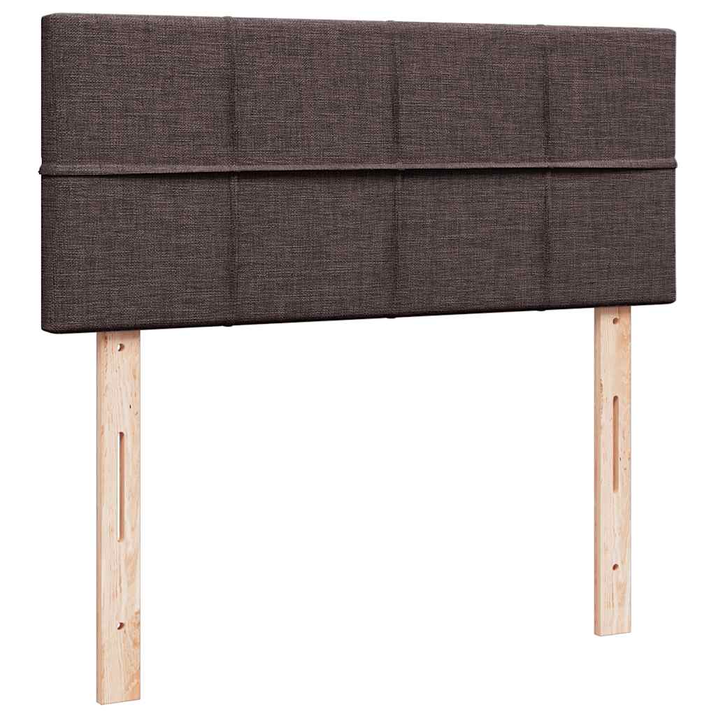 Ottoman-Bett mit Matratze Dunkelbraun 120x190 cm Stoff