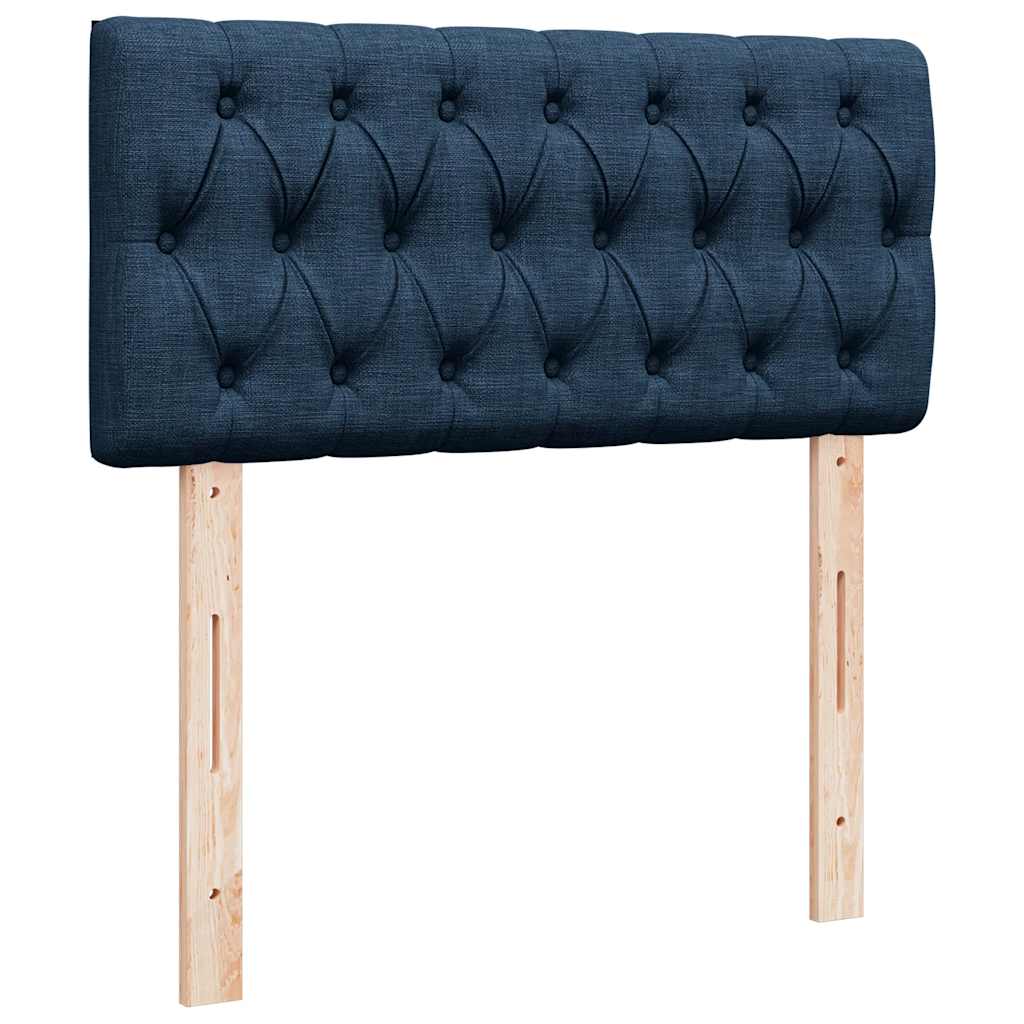 Ottoman-Bett mit Matratze Blau 90x190 cm Stoff