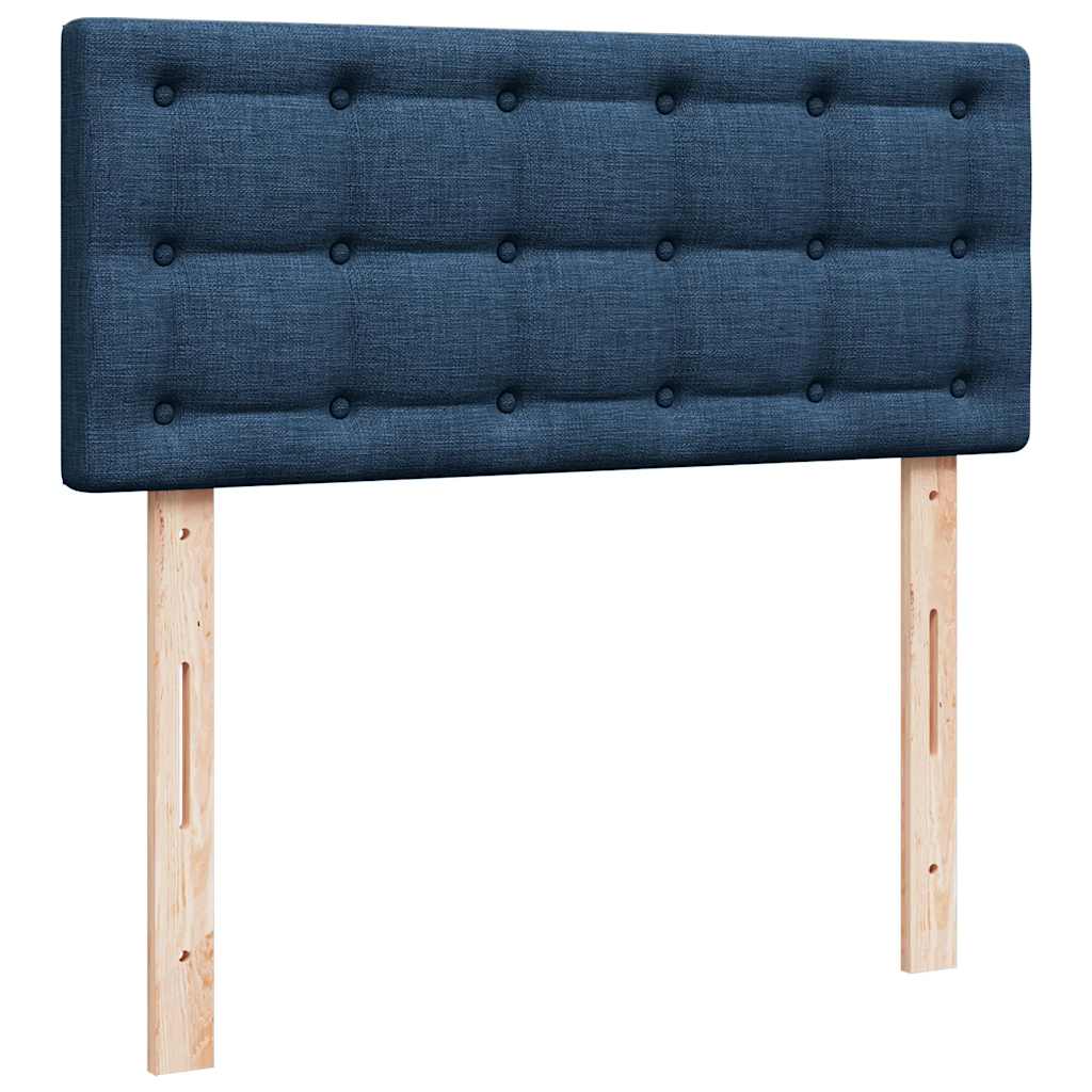 Ottoman-Bett mit Matratze Blau 120x190 cm Stoff