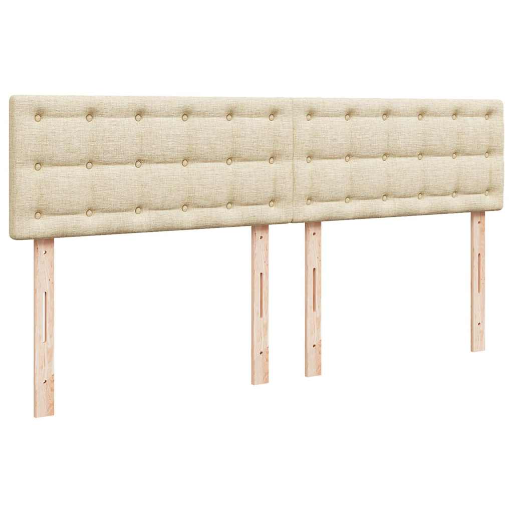 Ottoman-Bett mit Matratze Creme 160x200 cm Stoff