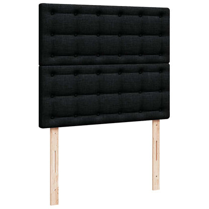 Ottoman-Bett mit Matratze Schwarz 120x200 cm Kunstleder