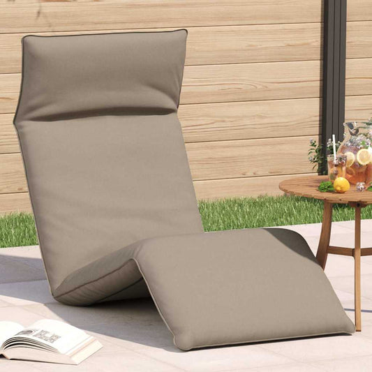 Sonnenliege Klappbar Taupe 175x54x8,5 cm Oxford-Gewebe