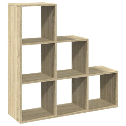 Raumteiler-Bücherregal 3 Etagen Sonoma-Eiche 99x29x99 cm