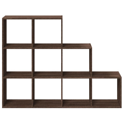 Raumteiler-Bücherregal 3 Stufen Braun Eiche 137,5x29x103,5 cm