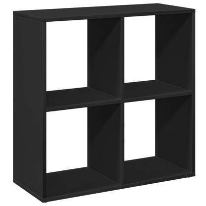 Raumteiler-Bücherregal Schwarz 69,5x29x69,5 cm Holzwerkstoff