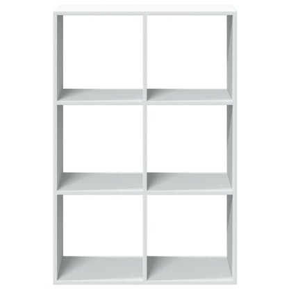 Raumteiler-Bücherregal Weiß 69,5x29x103,5 cm Holzwerkstoff