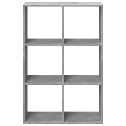 Raumteiler-Bücherregal Betongrau 69,5x29x103,5 cm Holzwerkstoff