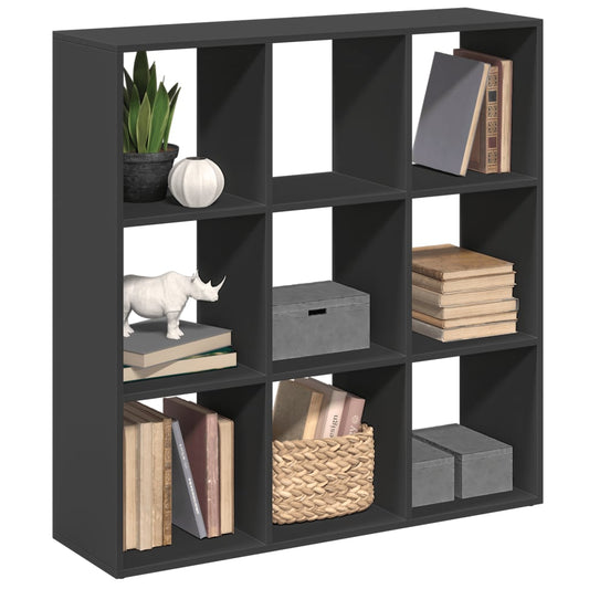 Raumteiler-Bücherregal Schwarz 102x29x103,5 cm Holzwerkstoff