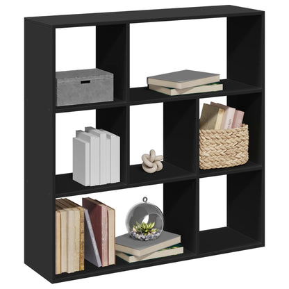 Raumteiler-Bücherregal Schwarz 102x29x103,5 cm Holzwerkstoff