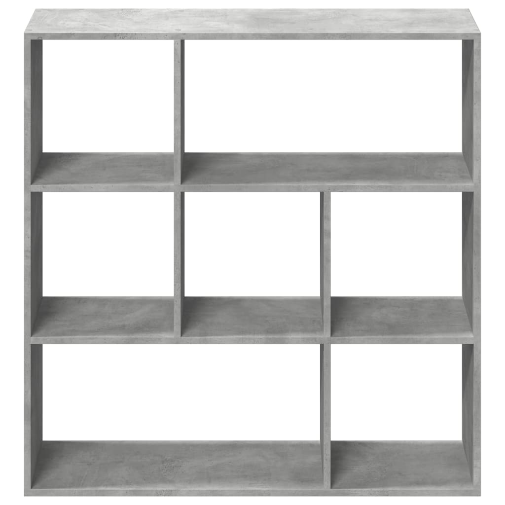 Raumteiler-Bücherregal Betongrau 102x29x103,5 cm Holzwerkstoff