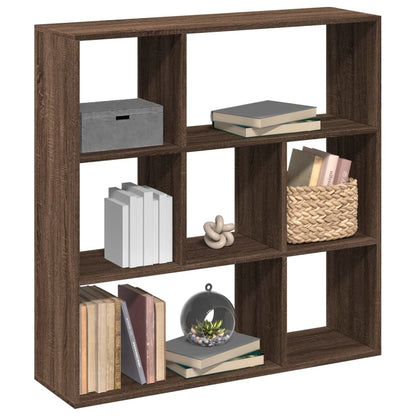 Raumteiler-Bücherregal Braun Eichen-Optik 102x29x103,5 cm