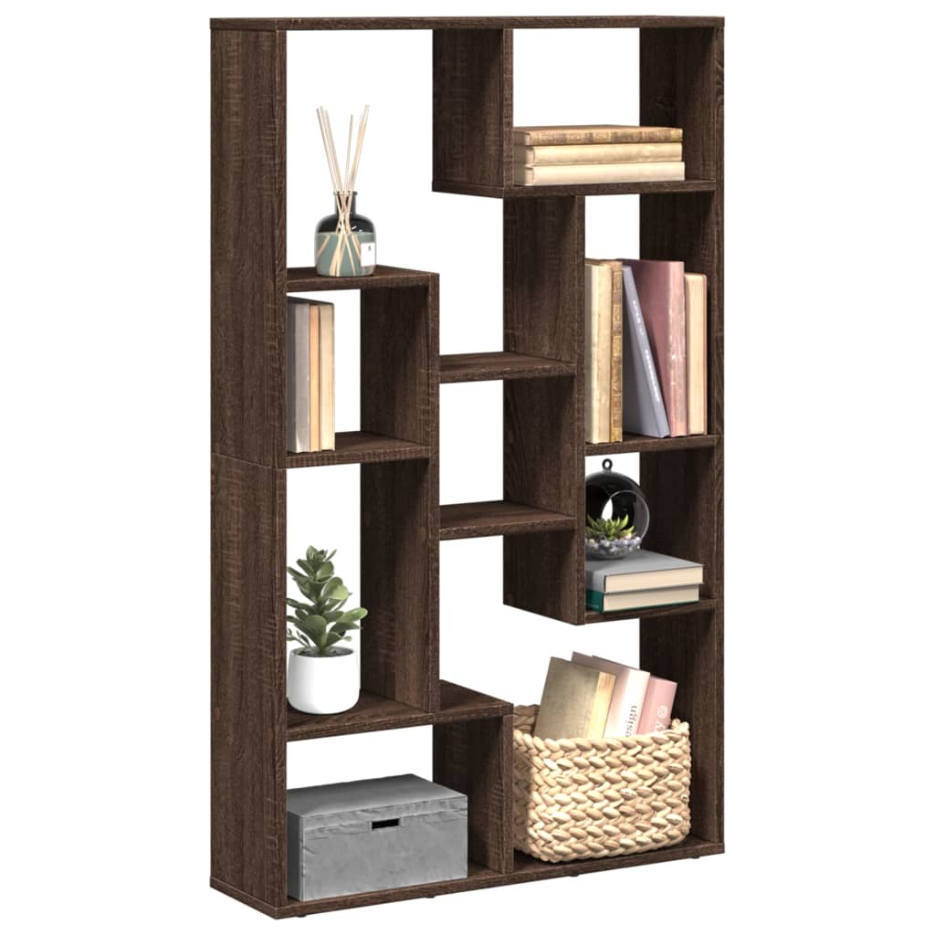 Bücherregal Braun Eichen-Optik 72x20x120 cm Holzwerkstoff