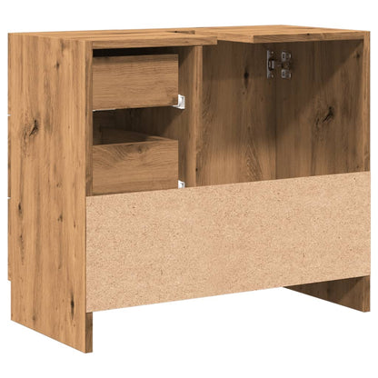 Waschbeckenschrank Artisan-Eiche 63x30x54 cm Holzwerkstoff