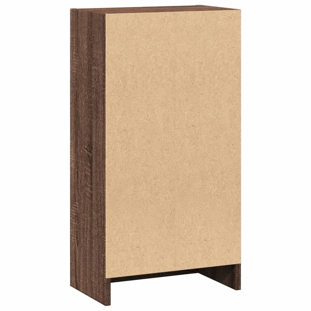 Bücherregal Braun Eichen-Optik 40x24x76 cm Holzwerkstoff