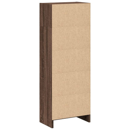 Bücherregal Braun Eichen-Optik 40x24x109 cm Holzwerkstoff