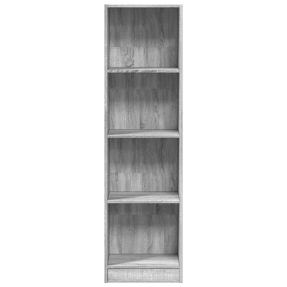 Bücherregal Grau Sonoma 40x24x143 cm Holzwerkstoff