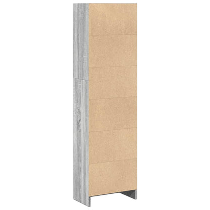 Bücherregal Grau Sonoma 40x24x143 cm Holzwerkstoff