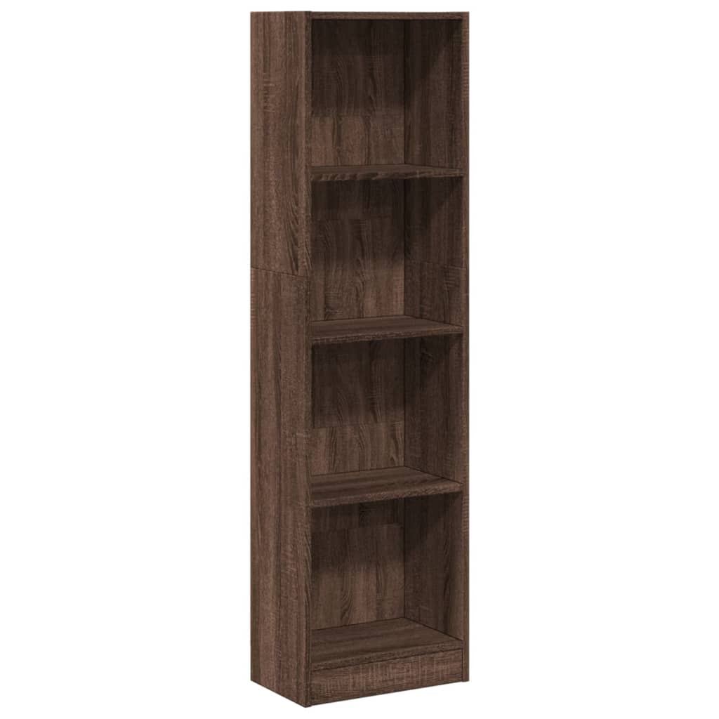 Bücherregal Braun Eichen-Optik 40x24x143 cm Holzwerkstoff