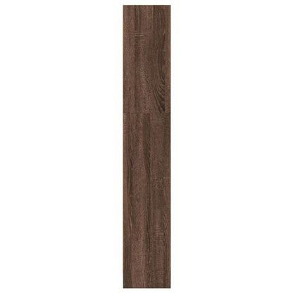 Bücherregal Braun Eichen-Optik 40x24x143 cm Holzwerkstoff