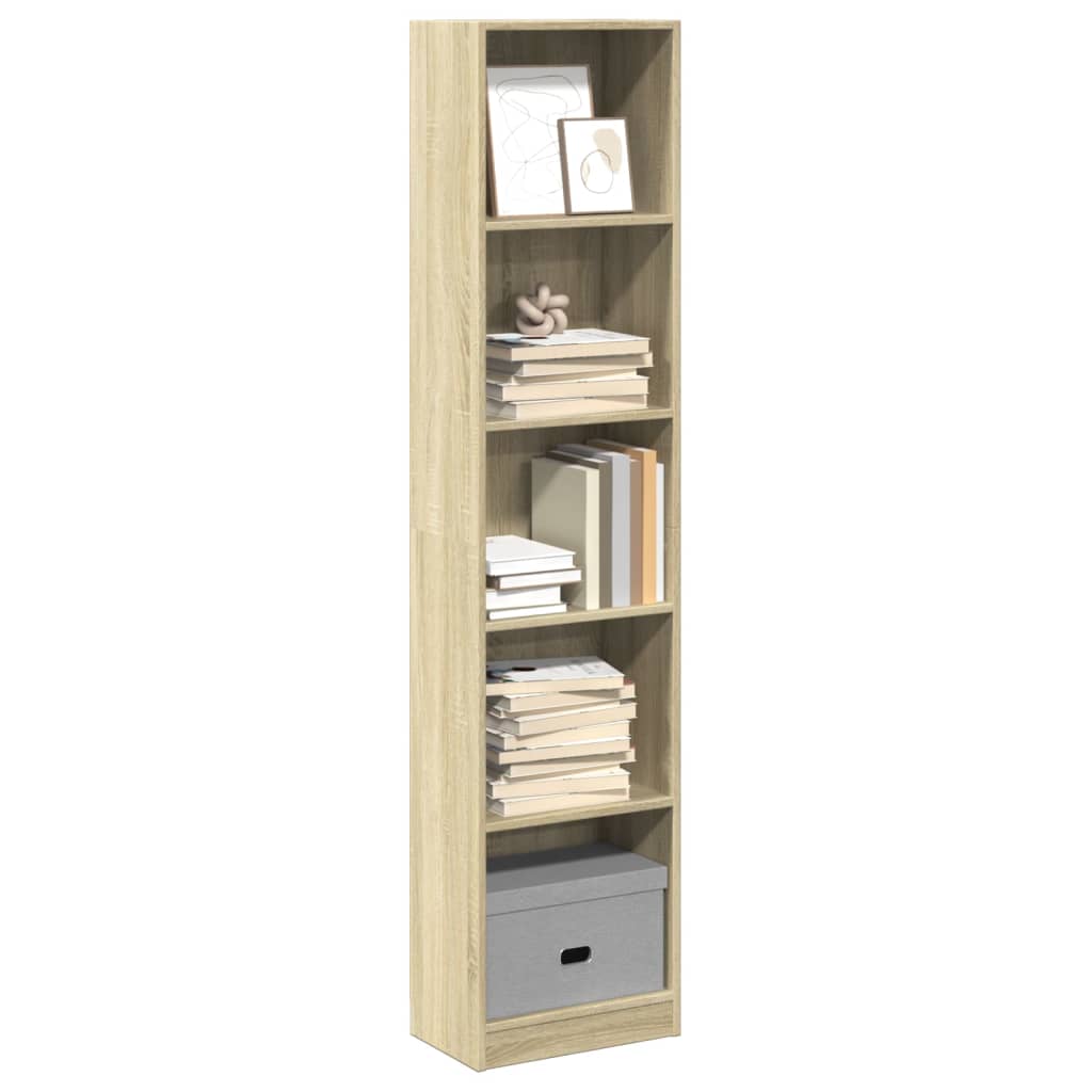 Bücherregal Sonoma-Eiche 40x24x176 cm Holzwerkstoff