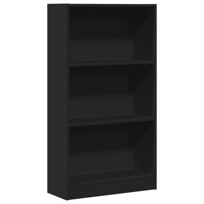 Bücherregal Schwarz 60x24x109 cm Holzwerkstoff