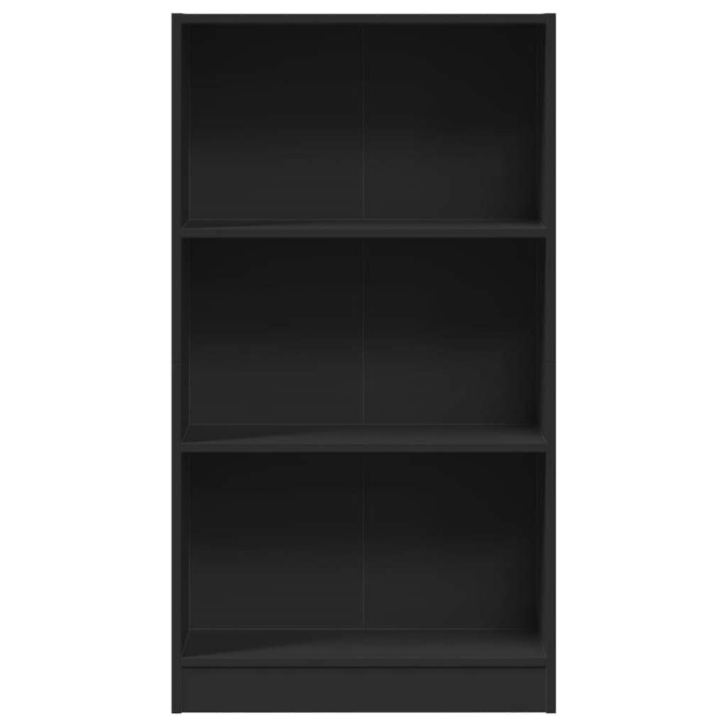 Bücherregal Schwarz 60x24x109 cm Holzwerkstoff