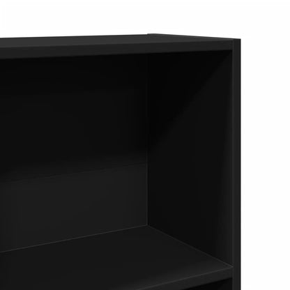 Bücherregal Schwarz 60x24x109 cm Holzwerkstoff