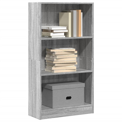 Bücherregal Grau Sonoma 60x24x109 cm Holzwerkstoff