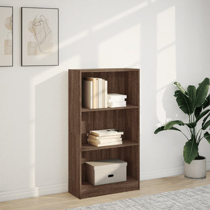 Bücherregal Braun Eichen-Optik 60x24x109 cm Holzwerkstoff