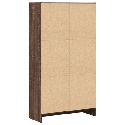 Bücherregal Braun Eichen-Optik 60x24x109 cm Holzwerkstoff