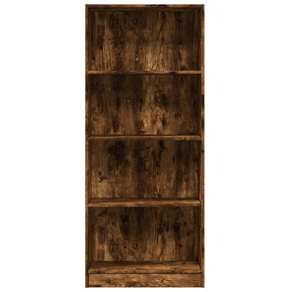 Bücherregal Räuchereiche 60x24x143 cm Holzwerkstoff