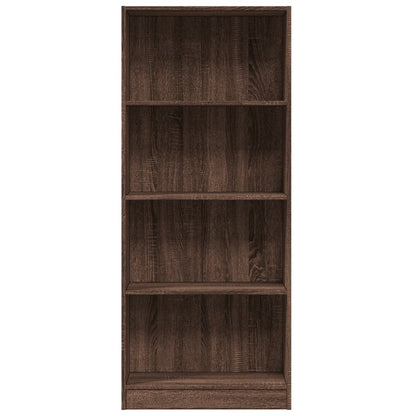 Bücherregal Braun Eichen-Optik 60x24x143 cm Holzwerkstoff